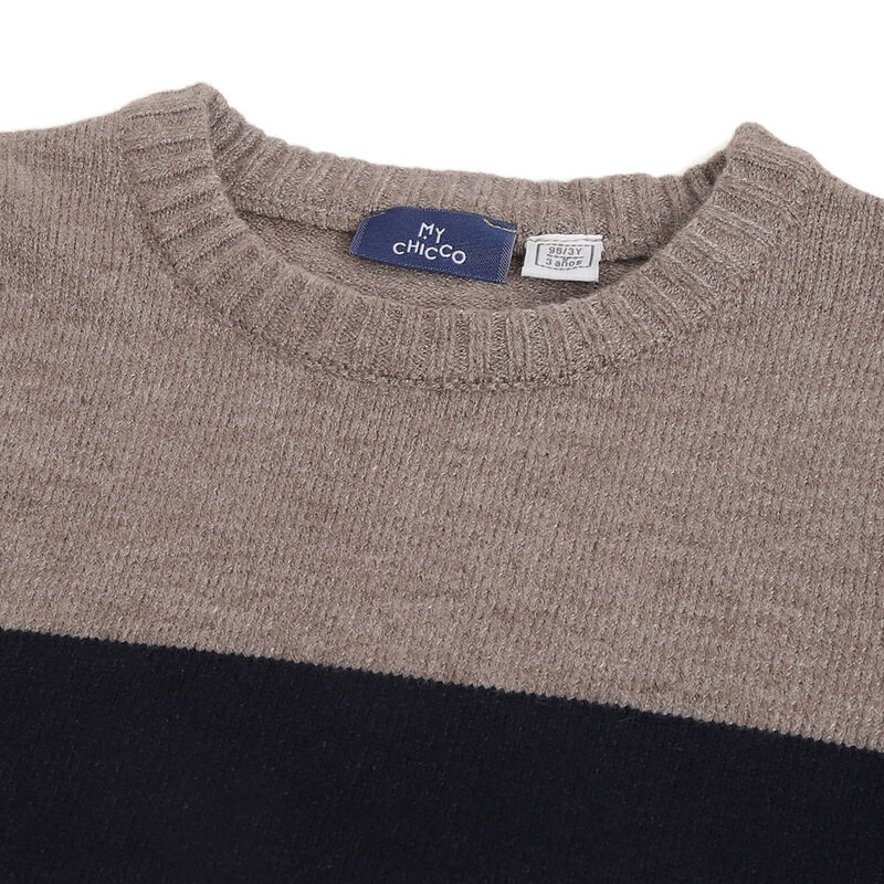 Boys Light Natural Colorblocked Pullover image number 2